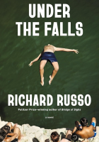 Person falling into the water dark greenish water book cover